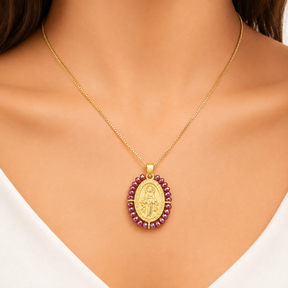 Collar de FE | Medalla de la virgen