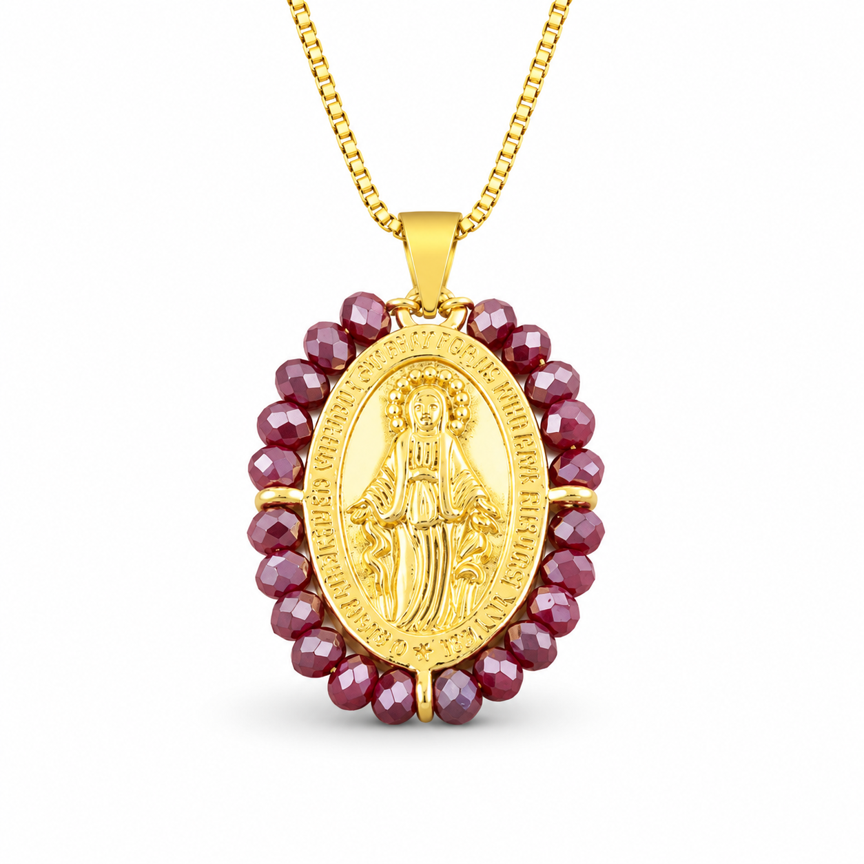 Collar de FE | Medalla de la virgen